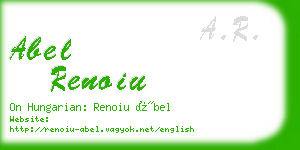 abel renoiu business card